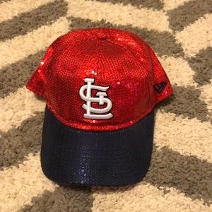 PINK sequins cardinals hat